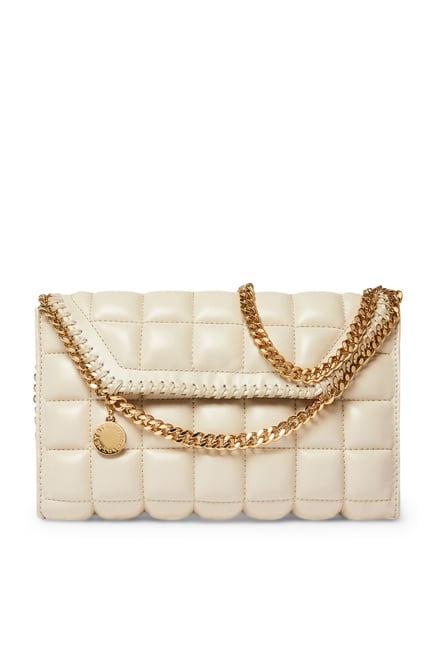 Falabella Square Quilted Wallet Crossbody Bag